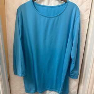 Blue Long Sleeve Top